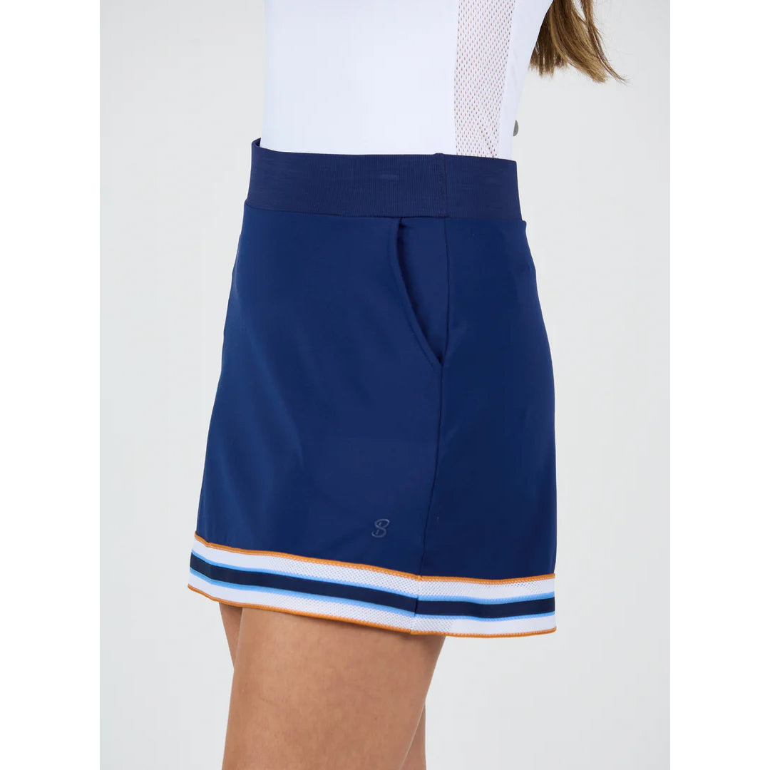 Sofibella Women's Classic Currents 15" Skort - Navy