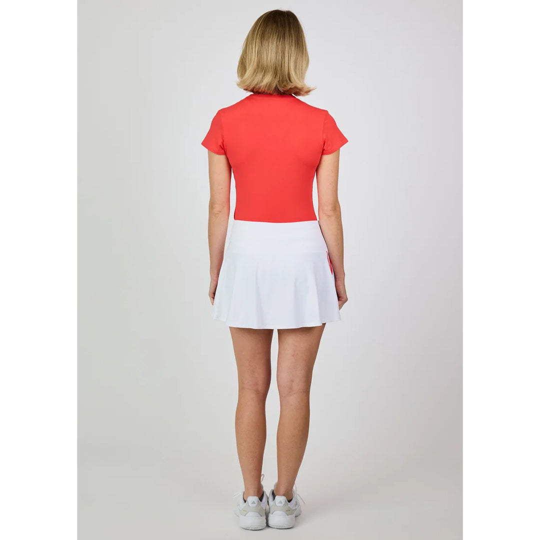 Sofibella Women's Viva Hibiscus 14" Skort - White