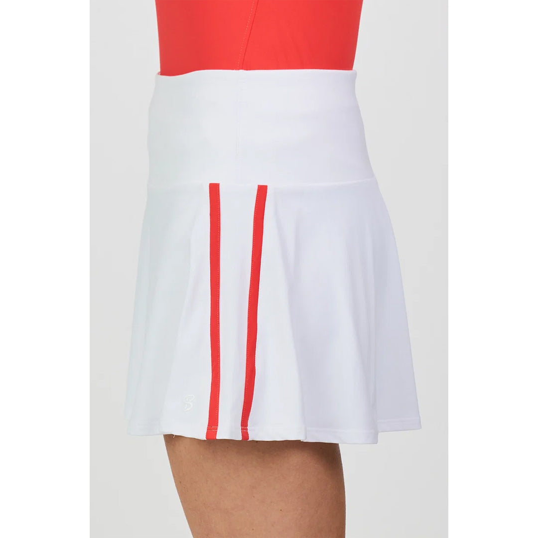Sofibella Women's Viva Hibiscus 14" Skort - White