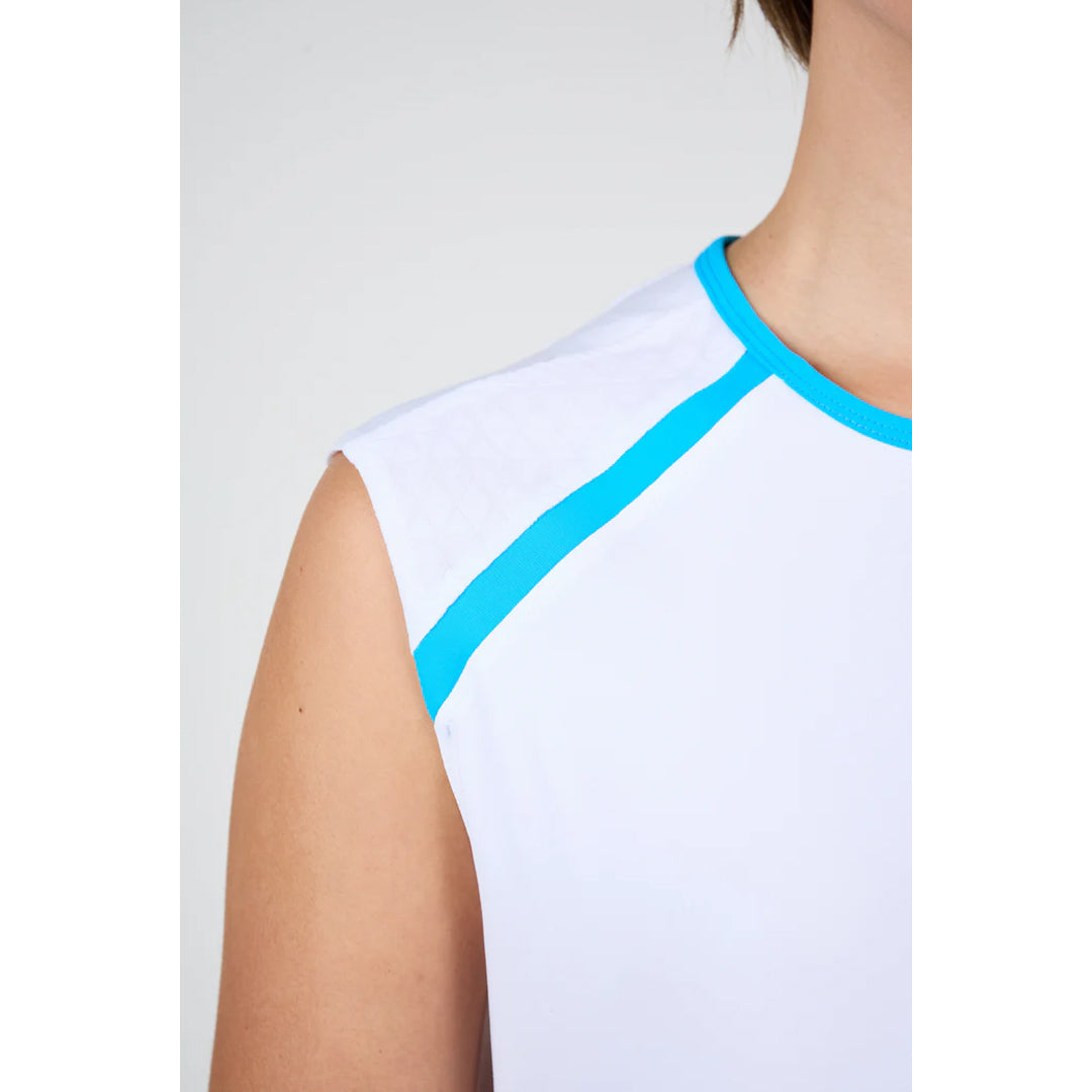 Sofibella Women's Electric Whites Sleeveless Tee - White