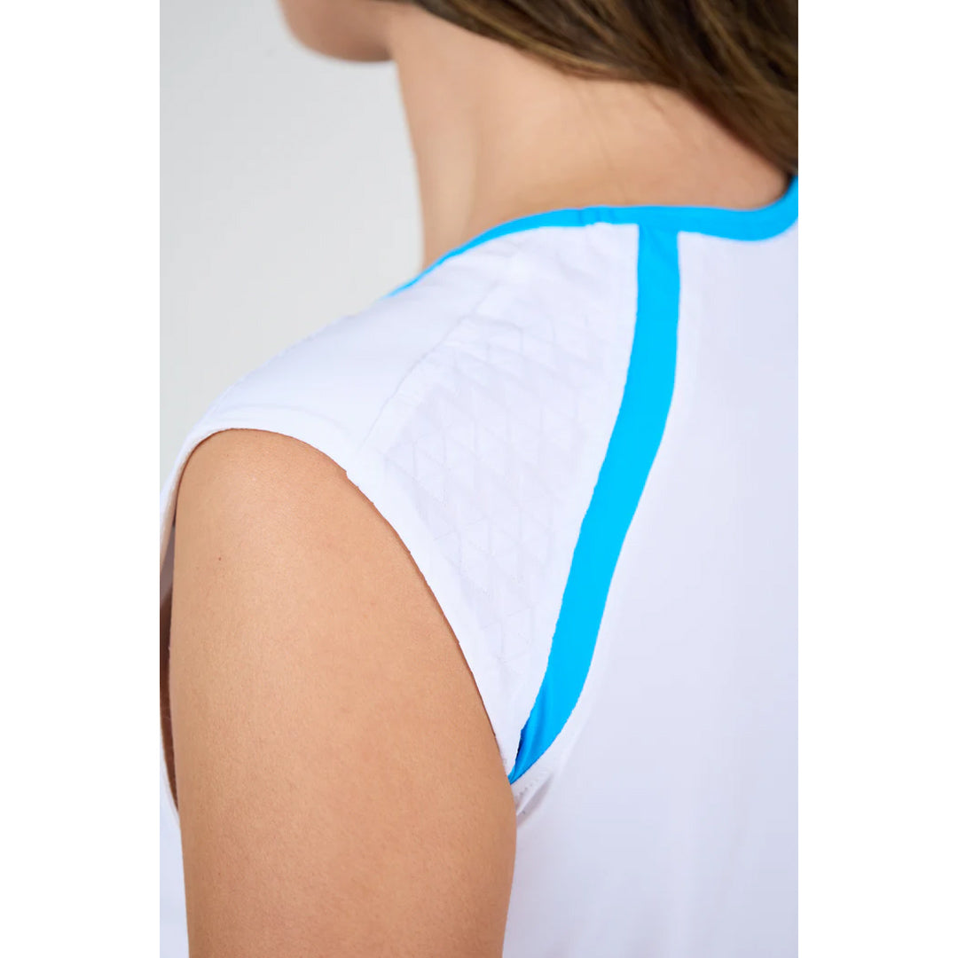 Sofibella Women's Electric Whites Sleeveless Tee - White