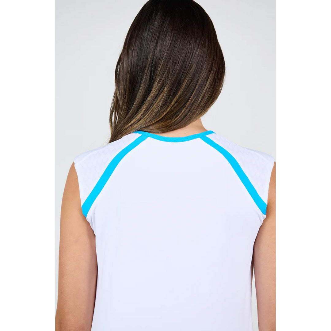 Sofibella Women's Electric Whites Sleeveless Tee - White