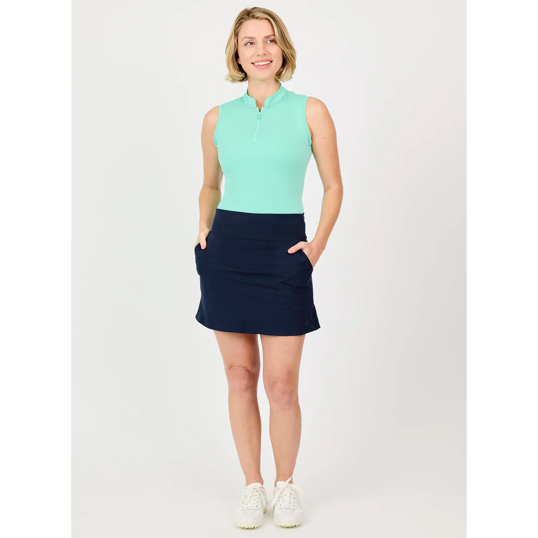 Sofibella Women's UV Staples 15" Skort - Navy