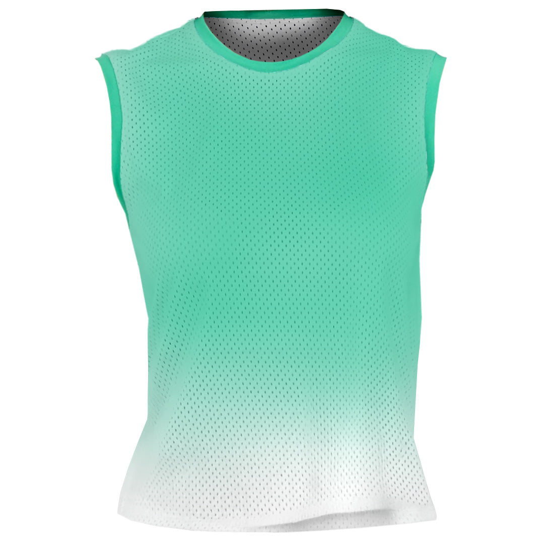 Sofibella Women's Alpine Whites Mesh Sleeveless Top - Valley Ombre