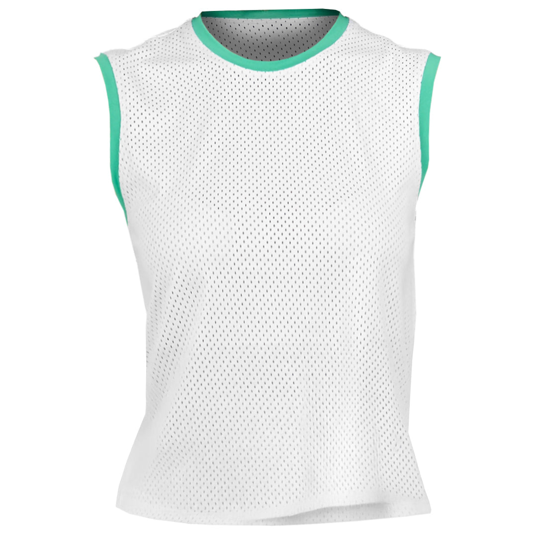 Sofibella Women's Alpine Whites Mesh Sleeveless Top - White