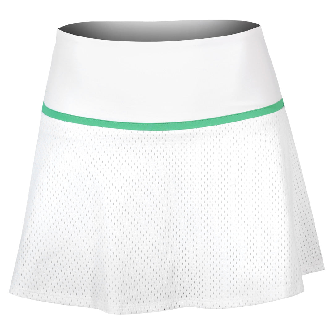 Sofibella Women's Alpine Whites 14" Mesh Skort - White
