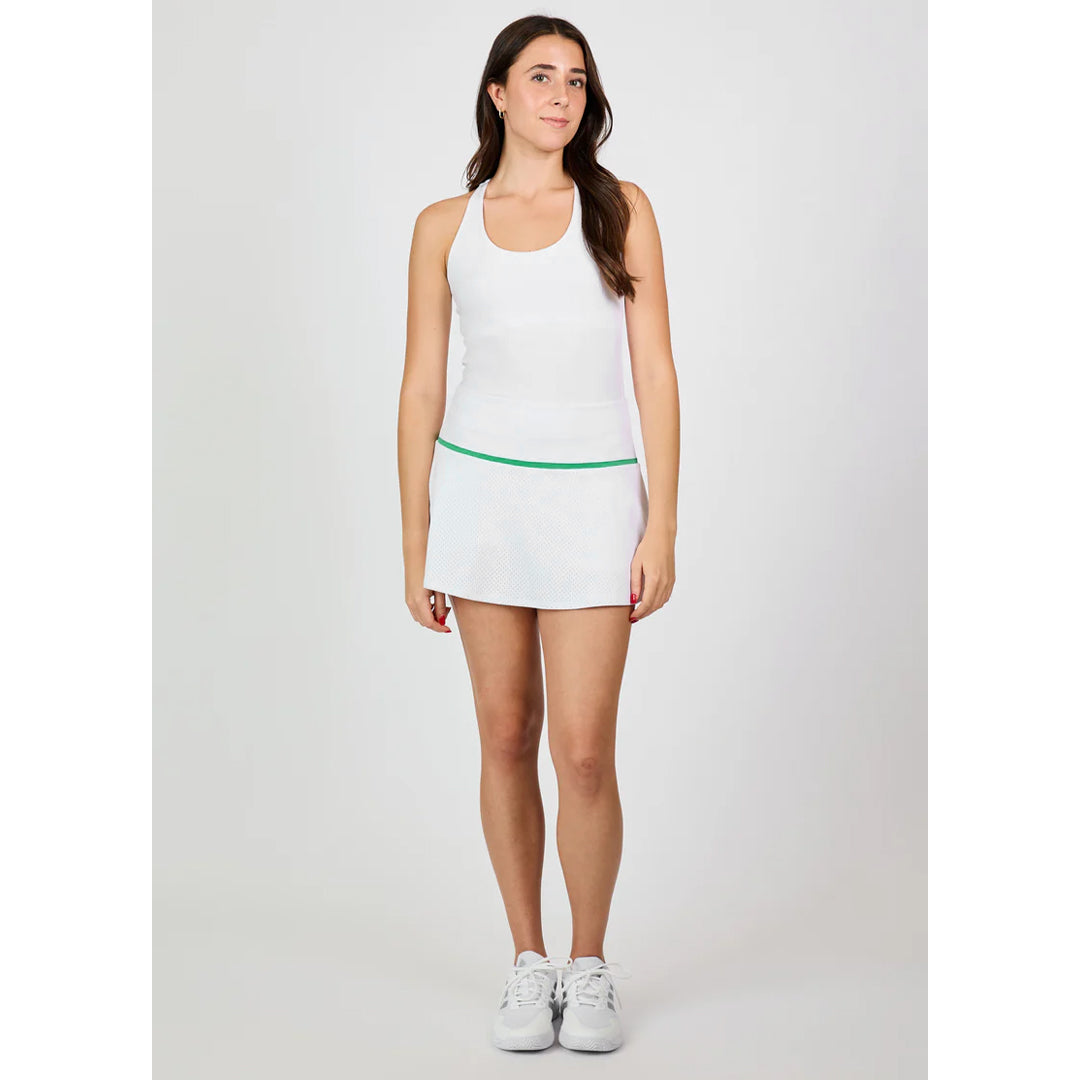 Sofibella Women's Alpine Whites 14" Mesh Skort - White