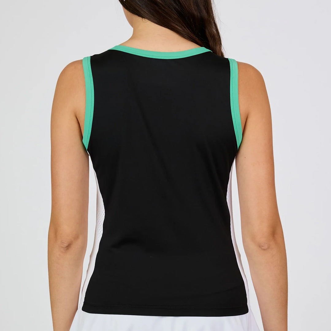 Sofibella Women's Alpine Whites Half Zip Tank - Black