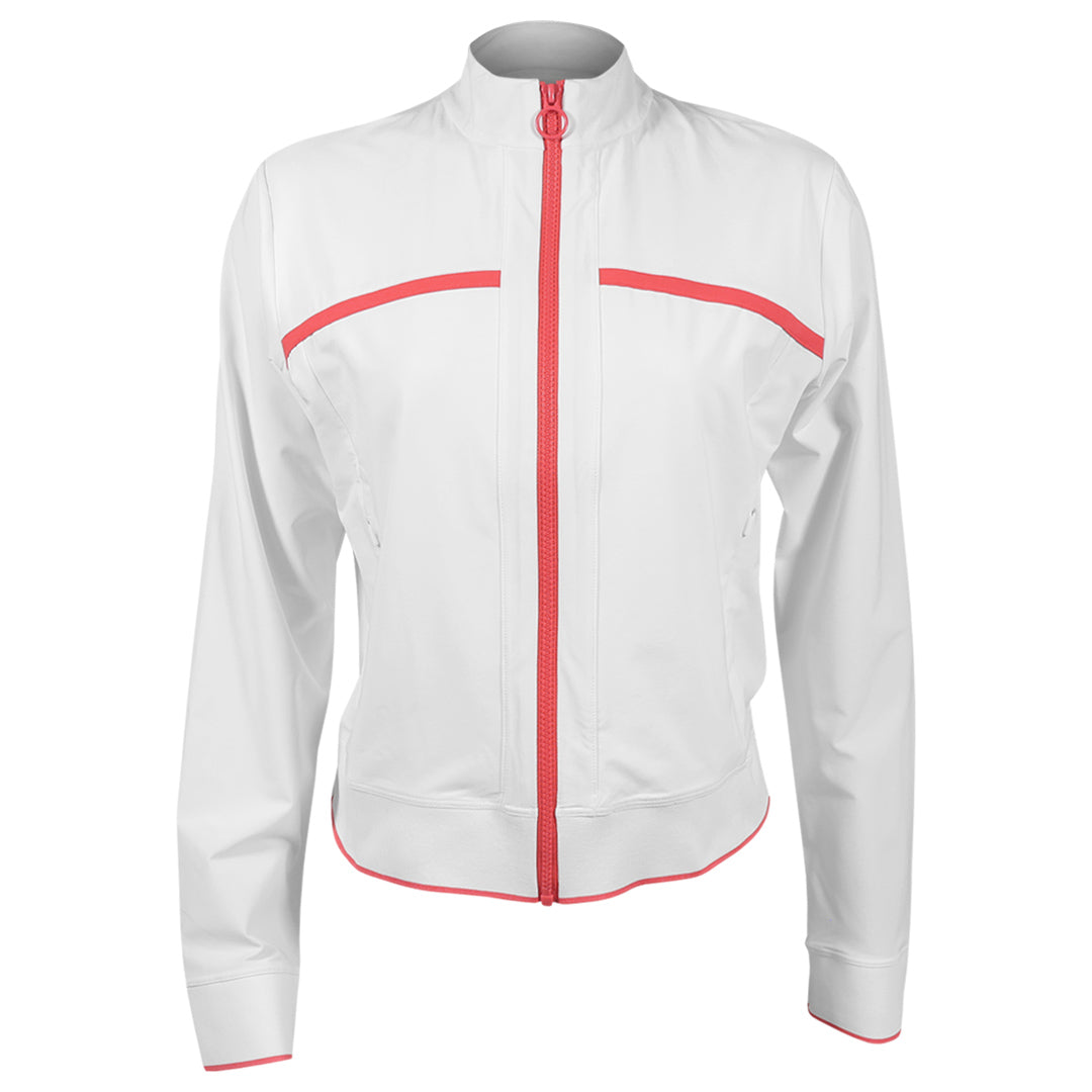 Sofibella Women's Viva Hibiscus Jacket - White/Hibiscus