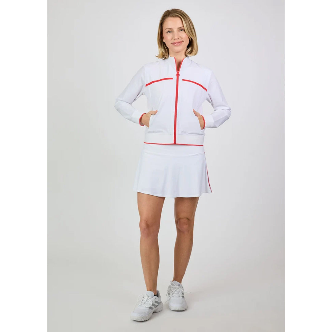 Sofibella Women's Viva Hibiscus Jacket - White/Hibiscus