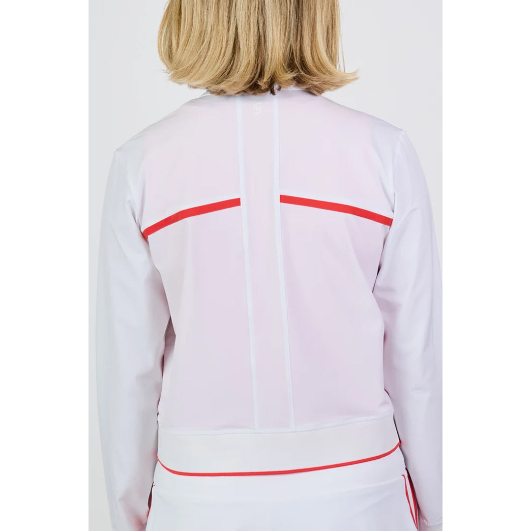 Sofibella Women's Viva Hibiscus Jacket - White/Hibiscus