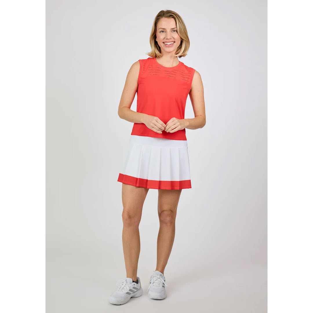 Sofibella Women's Viva Hibiscus Sleeveless Tee - Hibiscus