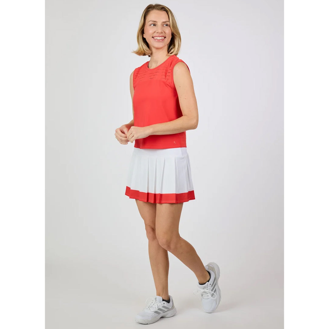 Sofibella Women's Viva Hibiscus Sleeveless Tee - Hibiscus