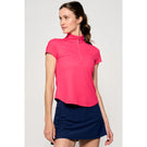 Lija Women's The One To Beat Sly Zip Mock - Pink Raspberry