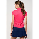 Lija Women's The One To Beat Sly Zip Mock - Pink Raspberry