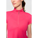 Lija Women's The One To Beat Sly Zip Mock - Pink Raspberry