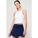 Lija Women's The One To Beat Varsity Tank - White/Multi