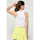 Lija It's all about Love Varsity Tank - White