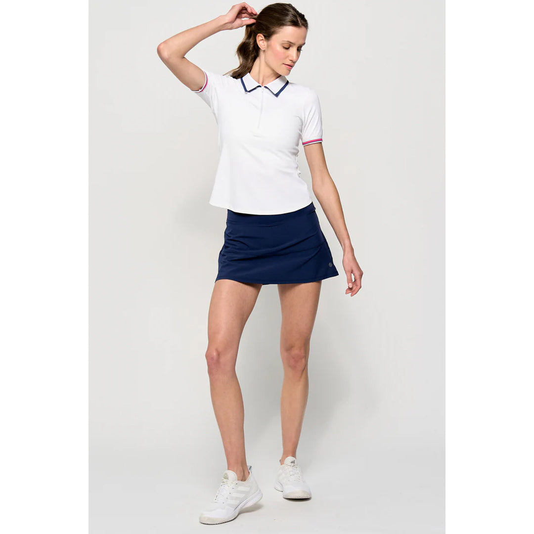 Lija Women's The One To Beat Tee Polo - White