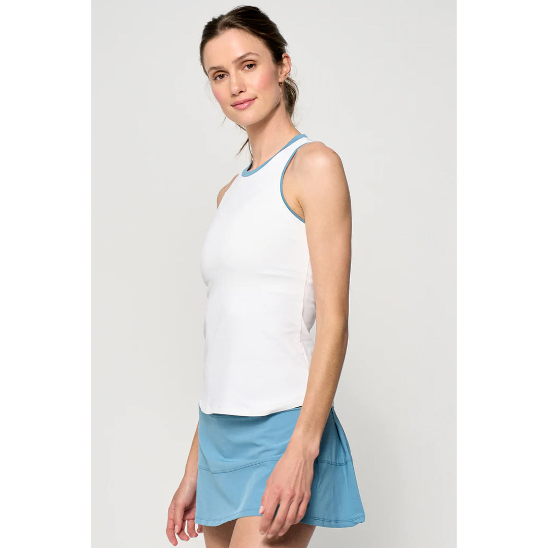 Lija Women's In Full Swing Gracey Tank - White