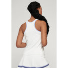 Lija Women's Causing A Racquet Ladder Tank - White/Iris