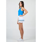 Sofibella Women's Style Icons 14" Skort - White/Electric Blue