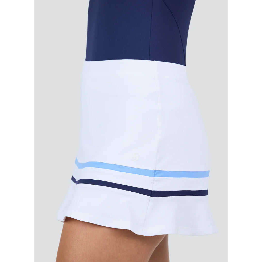 Sofibella Women's Style Icons 13" Skort - White/Navy