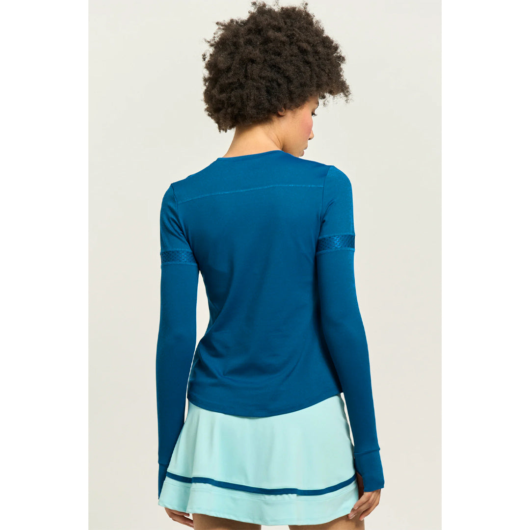 Lija Women's Modern Match Pacer Long Sleeve - Poseidon