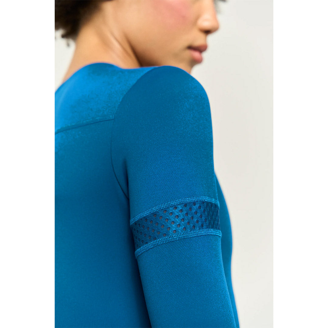 Lija Women's Modern Match Pacer Long Sleeve - Poseidon