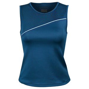 Lija Women's Modern Match Sporty Tank - Poseidon