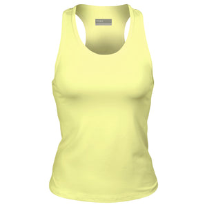 Lija Women's Modern Match Rival Tank - Pastel Yellow
