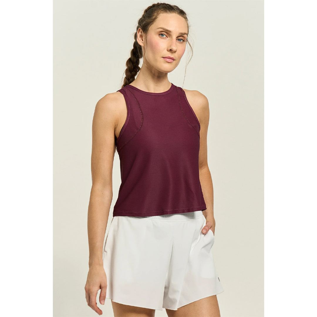 Lija Women's Love All Shift Tank - Cabernet