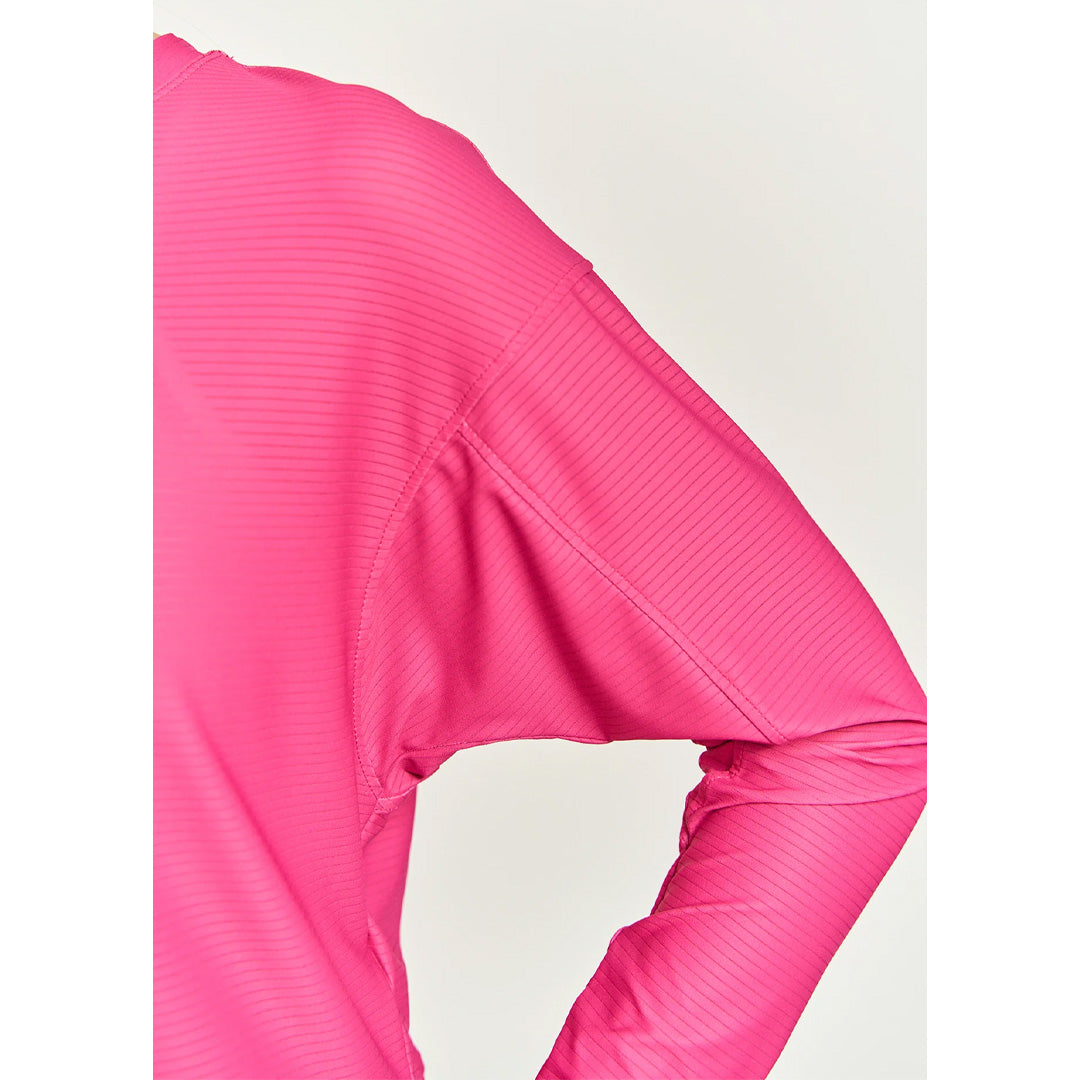 Lija Women's Love All Rally Long Sleeve Top - Fuchsia