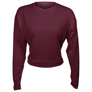 Lija Women's Love All Rally Long Sleeve Top - Cabernet