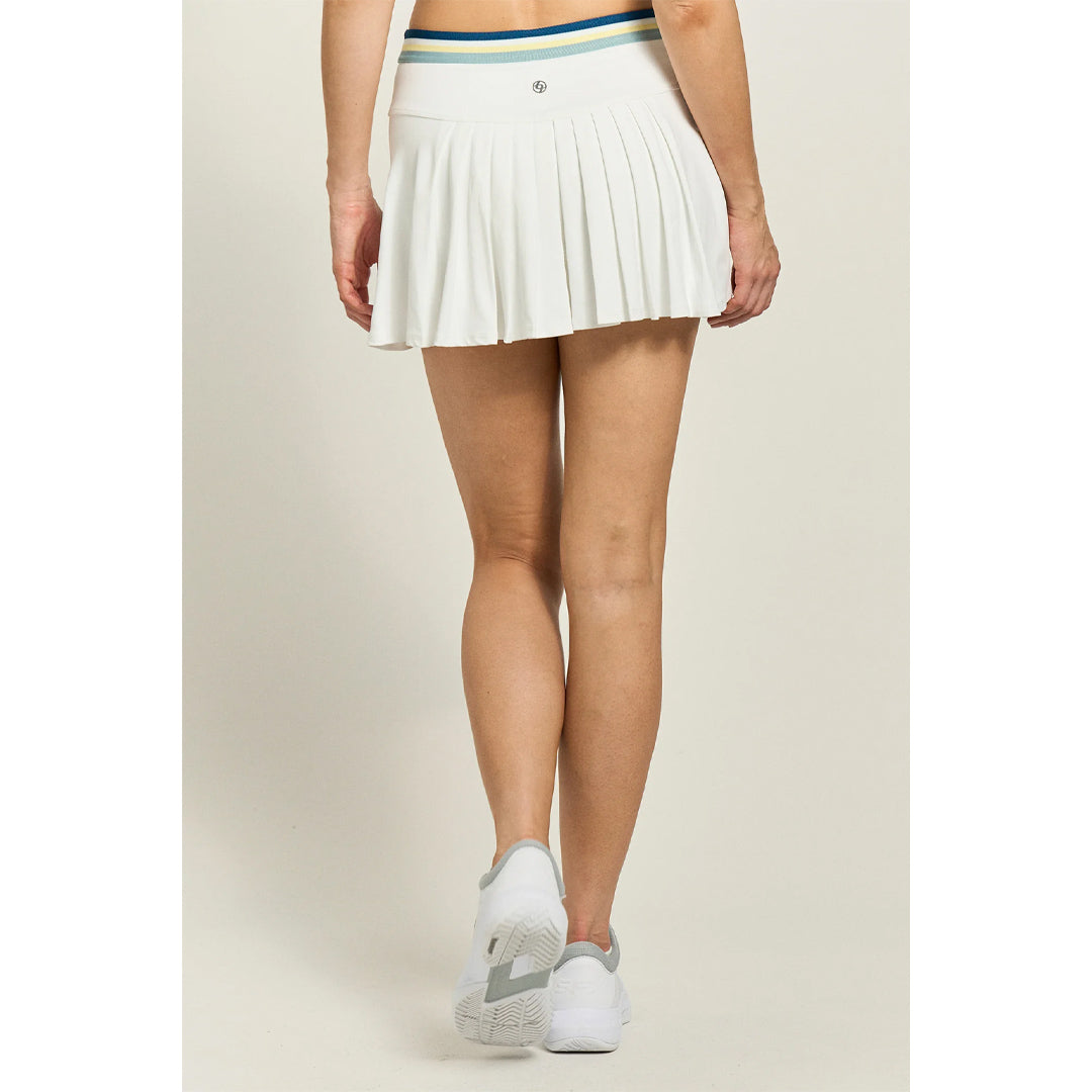 Lija Women's Modern Match Step 13" Skort - White/Multi