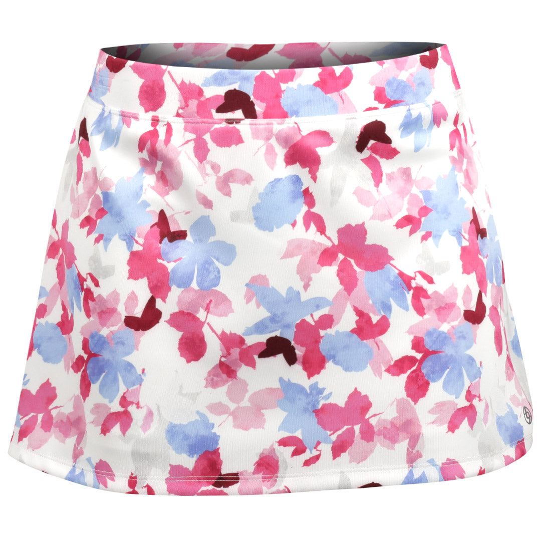 Lija Women's Love All Vixen Printed 13" Skort - Fuchsia Bouquet