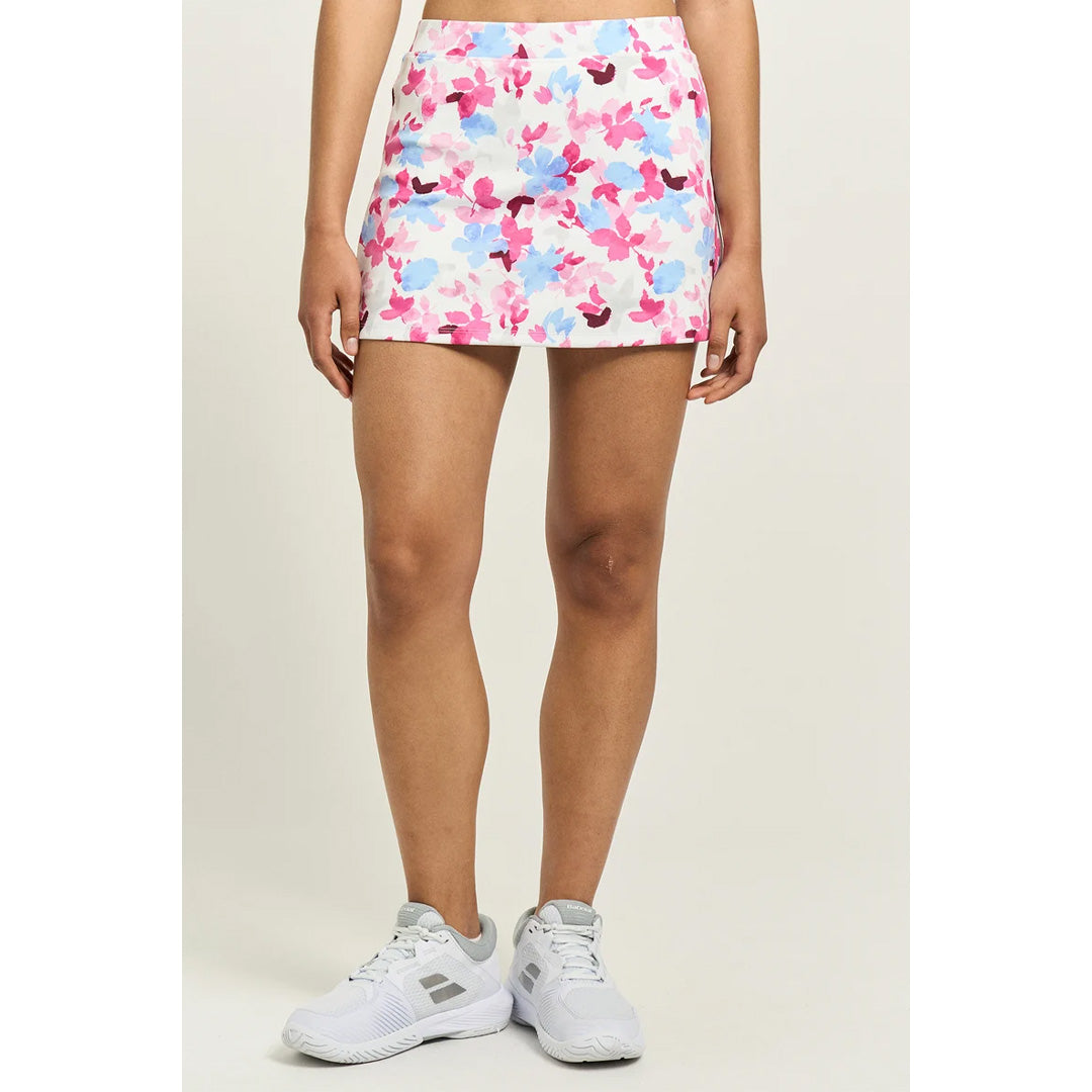Lija Women's Love All Vixen Printed 13" Skort - Fuchsia Bouquet