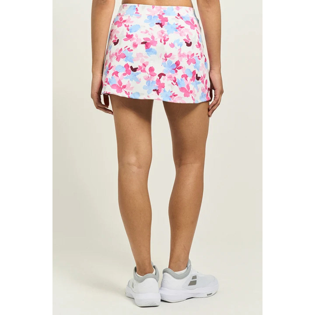 Lija Women's Love All Vixen Printed 13" Skort - Fuchsia Bouquet