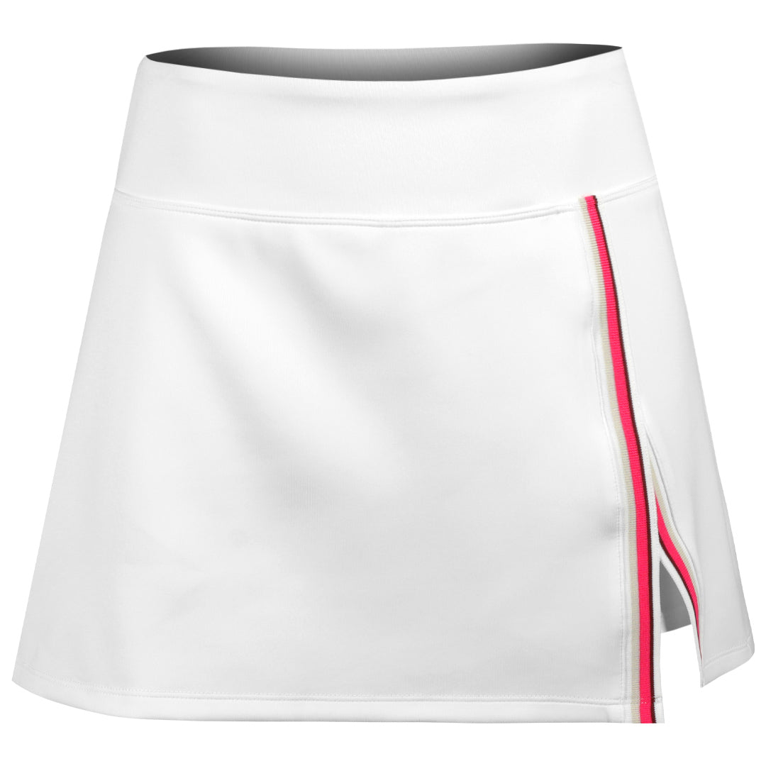 Lija Women's Love All Uprise 13" Skort - White/ Fuchsia Multi
