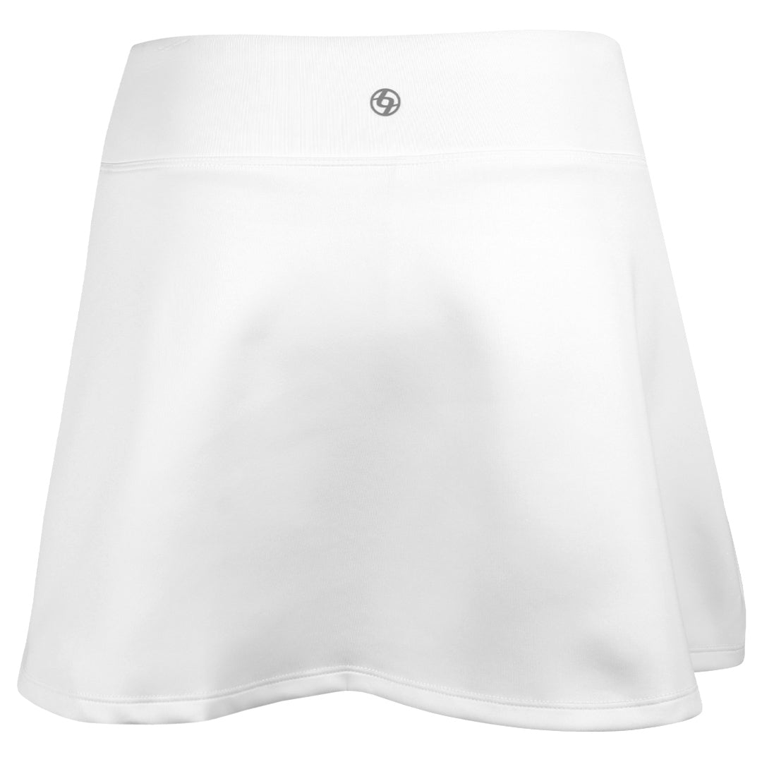 Lija Women's Love All Uprise 13" Skort - White/ Fuchsia Multi