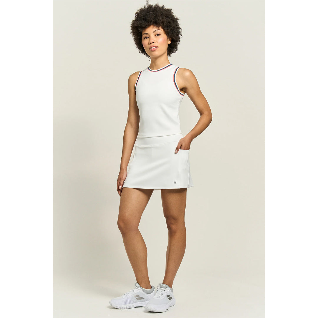 Lija Women's Vex 13" Skort - White