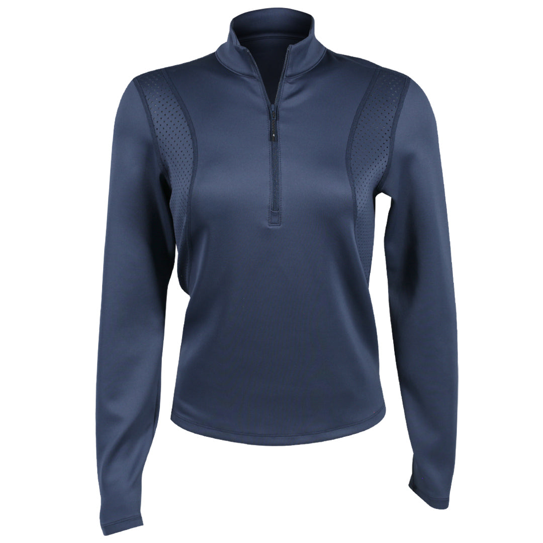 Lija Women's Love All Nolan Mock Zip Long Sleeve - Night