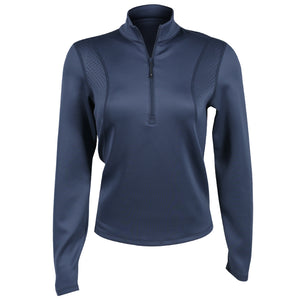 Lija Women's Love All Nolan Mock Zip Long Sleeve - Night