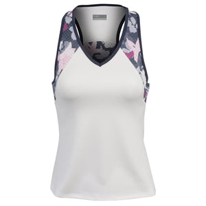 Lija Women's Born To Play Starter Tank - White/Bouquet
