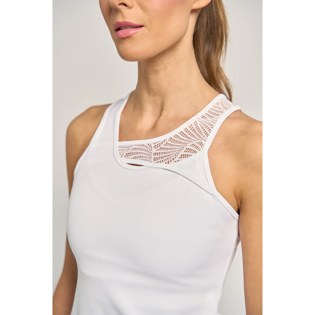Lija Women's Match Point Peer Tank - White