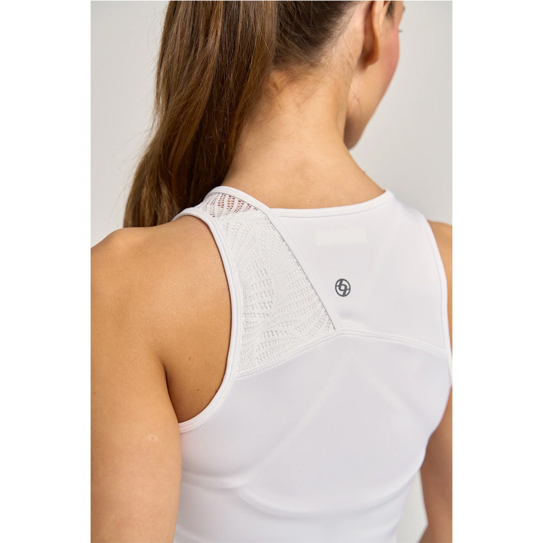 Lija Women's Match Point Peer Tank - White