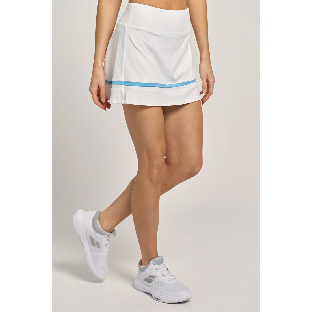 Lija Women's Match Point Banded Arena Skort - White/Blue