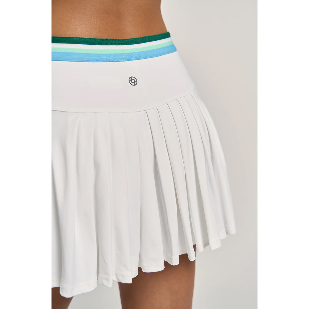 Lija Women's Match Point Step 13" Skort - White/Everglade