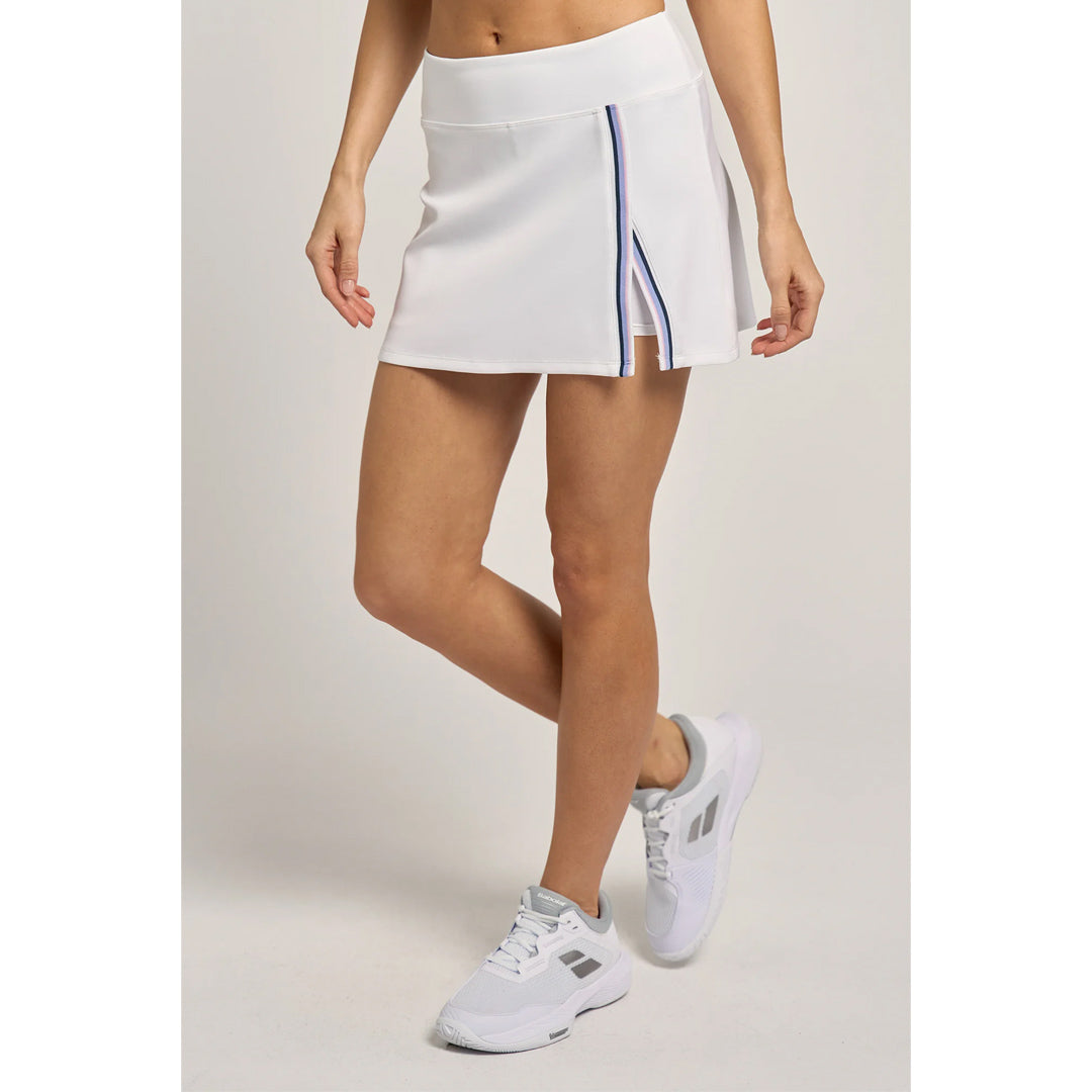 Lija Women's Born To Play Uprise 13" Skort - White/Periwinkle