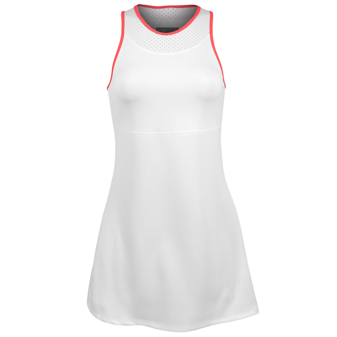 Lija Women's Game Changer City Dress - White/Hibiscus